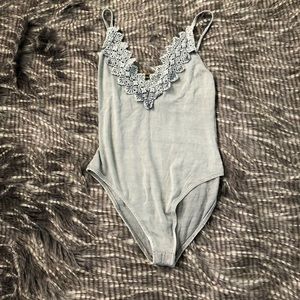 Free People Crochet Bodysuit